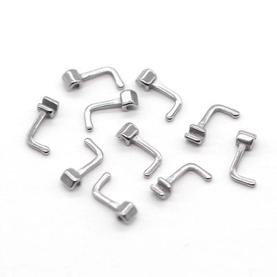 Crimpable Hook with 90 Degree Bending Left Right 10x1 Orthodontic Tool