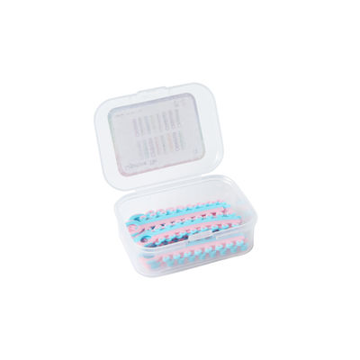 Bicolor Ligature Tie Orthodontic Elastic 20sticks/pk 16pcs/stick 20 Available For Dental Braces