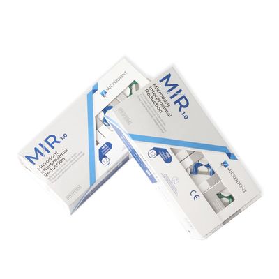 Microdont Interproximal Reduction System MIR Kit 12pcs Strips Green Blue Red Yellow Each 3pcs with 1 Handle