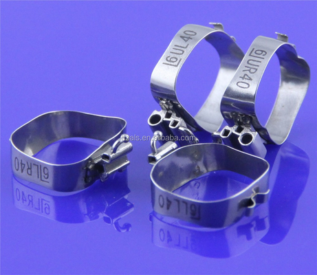 1st Molar Band Roth 0.022 Upper Triple Lower Double Convertible Tube with Lingual Cleat 4 pcs pk Orthodontic Buccal Tube