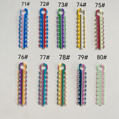 Triple Color Ligature Tie 20sticks/pk Orthodontic Elastic Ties for Braces Dental Supplies