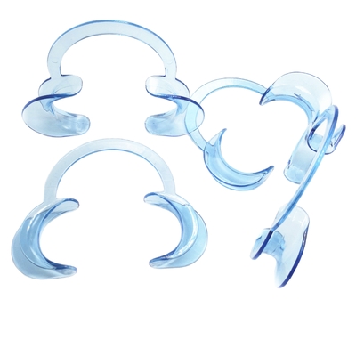 C Type Cheek Retractor Clear Blue Dental Orthodontic Tool