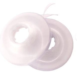 Latex-Free Orthodontic Elastic Thread 25ft Spool Clear Silver 0.020 0.025