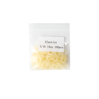 Orthodontic O Ring Elastics 1/8 to 3/8 Size 3.5-6.5 OZ Tension