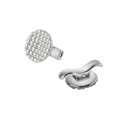 Stainless Steel Lingual Button with Small Cleat 10 pcs/pk