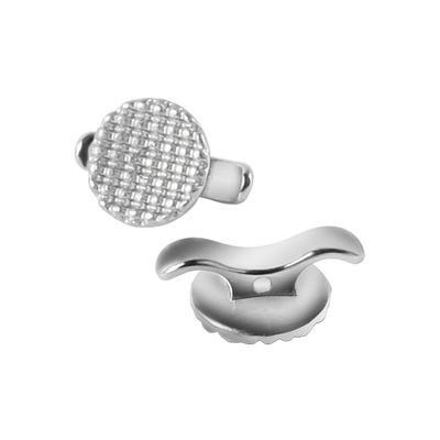 Stainless Steel Lingual Button with Small Cleat 10 pcs/pk