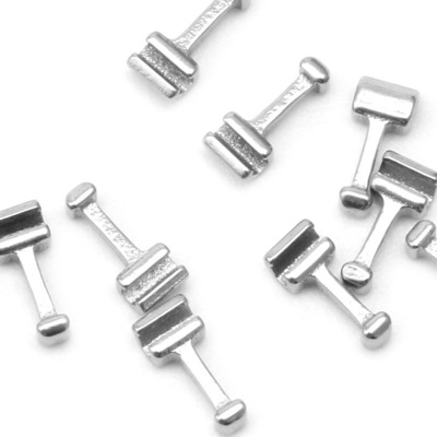 Medical Stainless Steel Crimpable Hook Orthodontic Supply CE ISO Certified 10 Pcs/pack for Various Sizes and Round/Square Shape