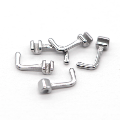 Crimpable Orthodontic Hook with 90 Degree Bending Left and Right Configuration 10 pcs/pk for Elastic Chains
