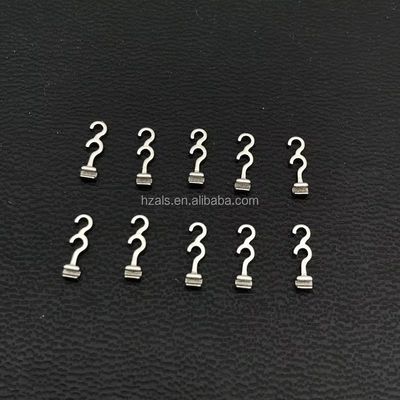 Long Curved Crimpable Hook Left Right 10 pcs/pk 7mm Common 4.5mm 5.3mm