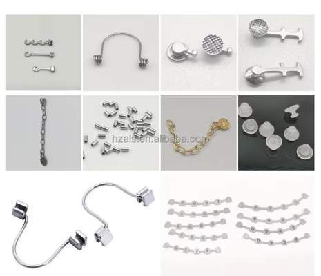Bondable Double Hooks Lingual Buttons 7mm Common 10 pcs pk Orthodontic Buttons Dental Orthodontics Bracket