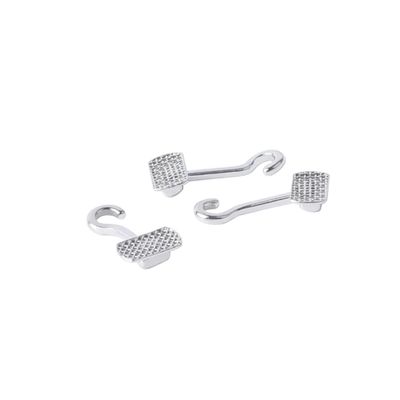 Bondable Sliding Crimpable Hook Rectangular Base 4.5 5.3mm 10 pcs pk Orthodontic Bracket