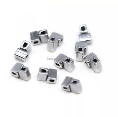 Medical Stainless Steel Crimpable Cross Tubes 10 pcs/pk High Temperature Resistant for Orthodontic Applications