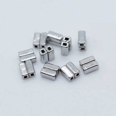 Medical Stainless Steel Crimpable Cross Tubes 10 pcs/pk High Temperature Resistant for Orthodontic Applications