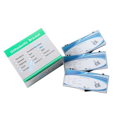 CNC Ricketts Bracket Type Mini Standard 0.022 0.018 No Hook 3 WH 345 WH Laser Mark No Laser Mark Orthodontic Dental Appliance