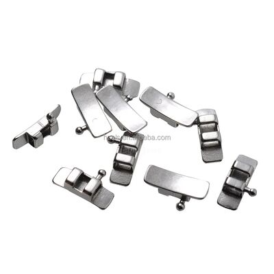 Lingual Sheath Weldable and Bondable With Hook Without Hook 10 pcs Pack Orthodontic Accessories