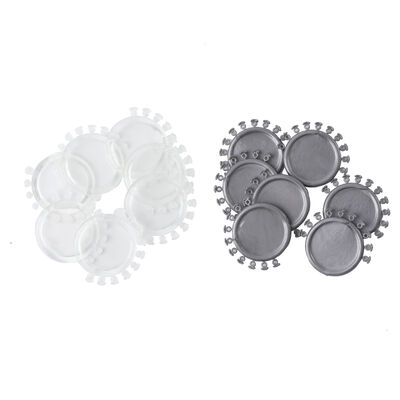 Clear Grey Ligature Tie with Anti-Slip Guard for Secure Archwire Stabilization Using Latex-Free Elastomers