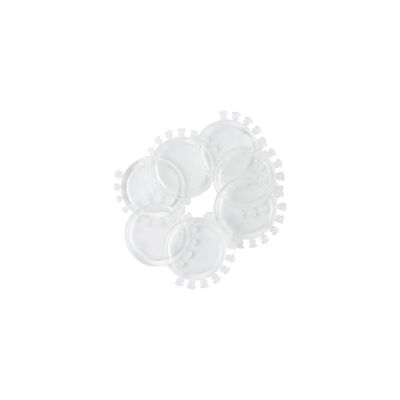 Clear Grey Ligature Tie with Anti-Slip Guard for Secure Archwire Stabilization Using Latex-Free Elastomers