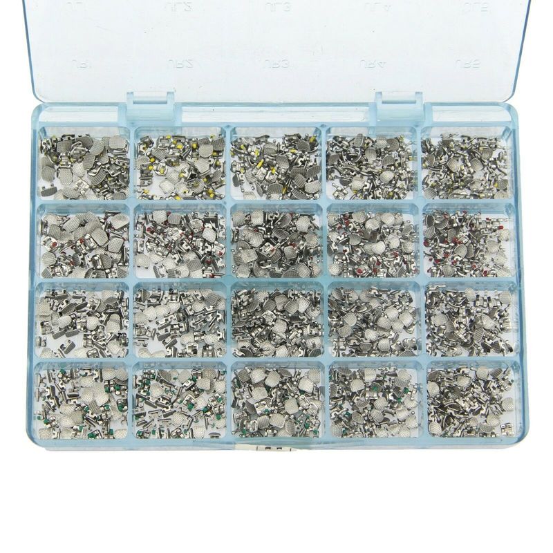 Bulk Orthodontic Bracket Braces Metal Mesh Base Mini Braces MBT 022 345