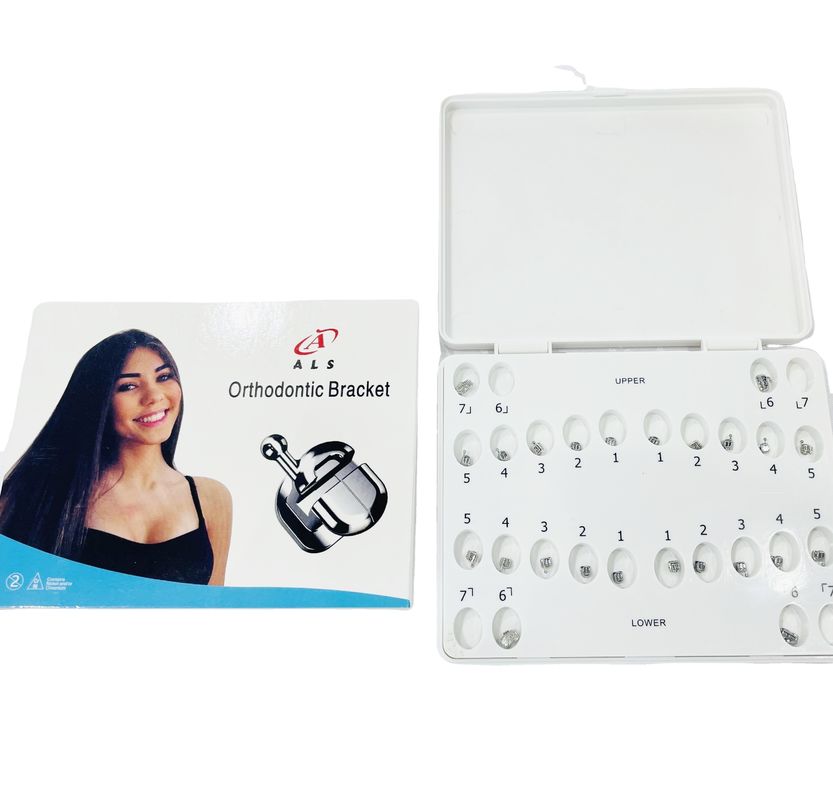 Q Type Self Ligating Dental metal Orthodontic Bracket Ortodoncia With 345 Hooks