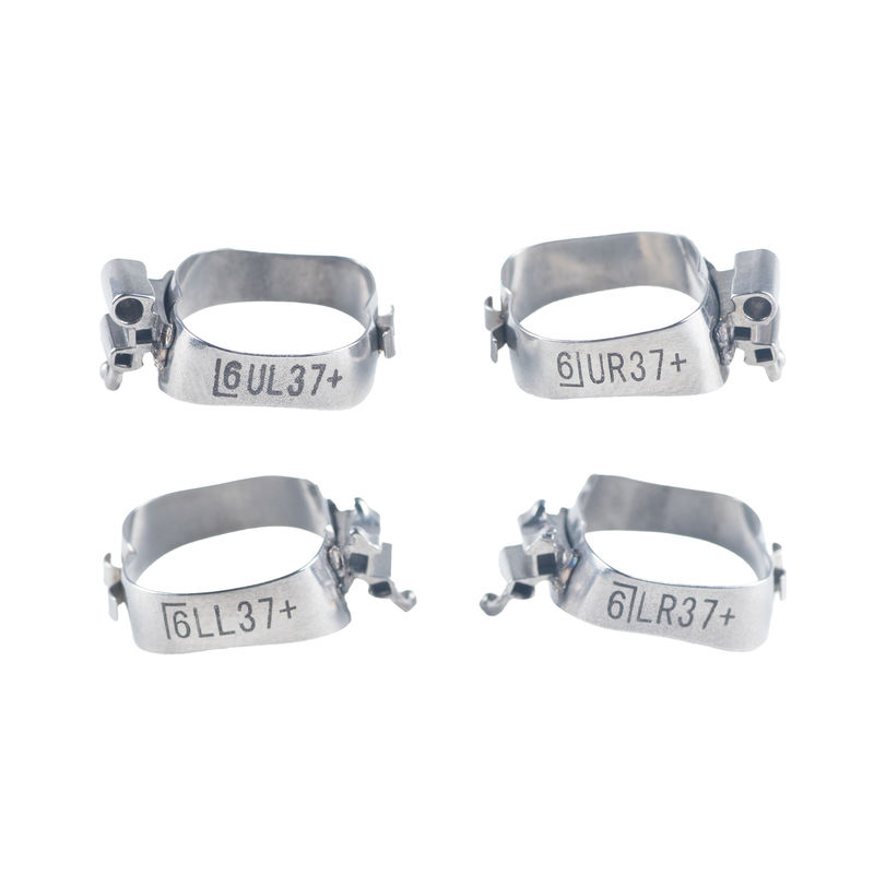 Slot 0.022 0.018 Teeth Molar Band Ortho Preweld With Buccal Tubes And Lingual Cleat