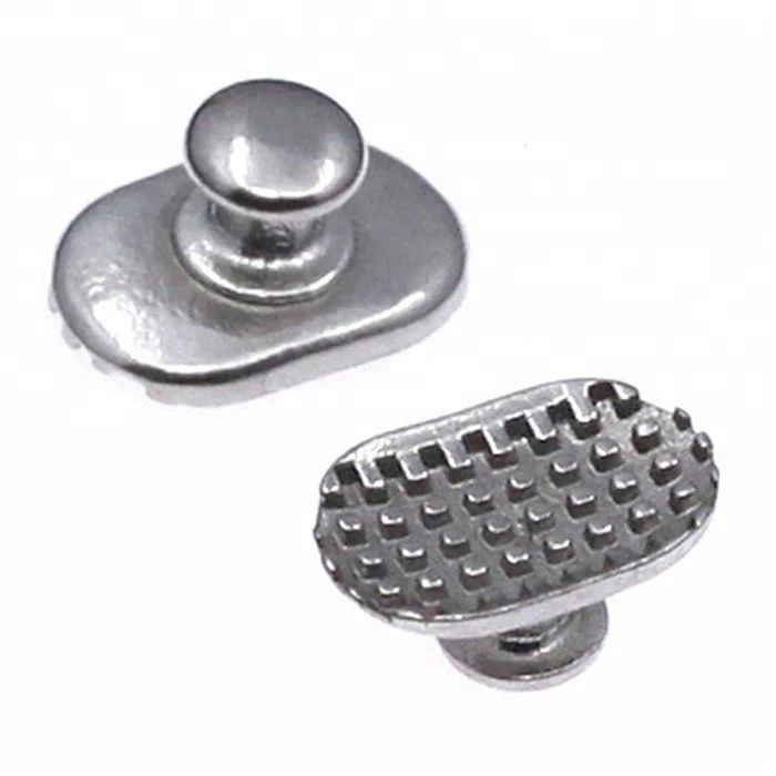 CCC Certification metal button lingual round/ elliptical 10pcs per pack for dental orthodontic procedures made of metal