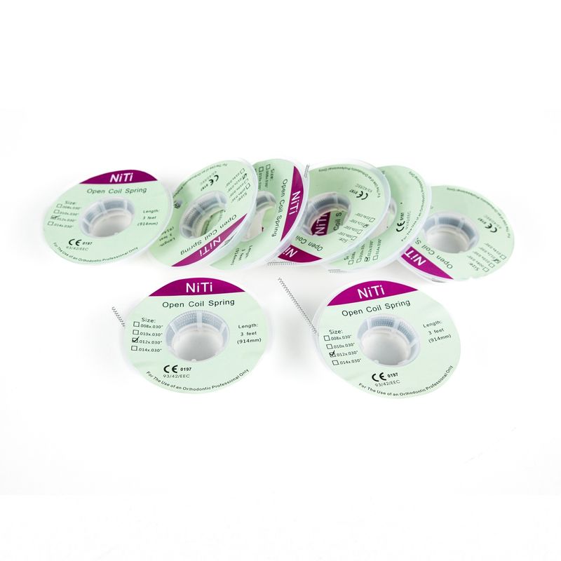 CE ISO Certified Dental Orthodontic Niti Coil Spring for Open and Closed Treatment 0.010/0.012 Size