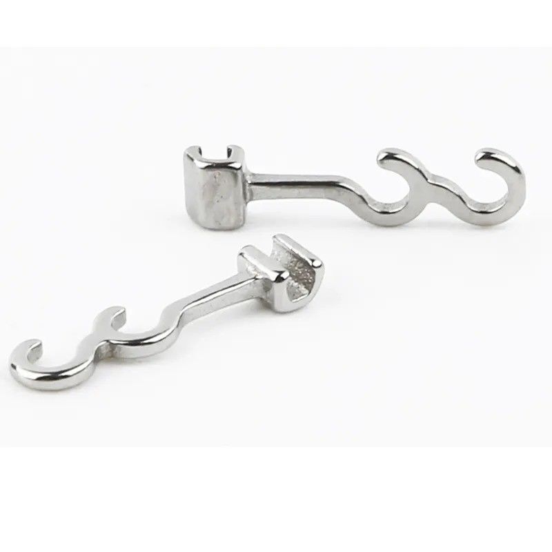 CE Certified Dental Orthodontic Crimpable Hook Long Curved Left Right for Certification MFDS Safety Standard
