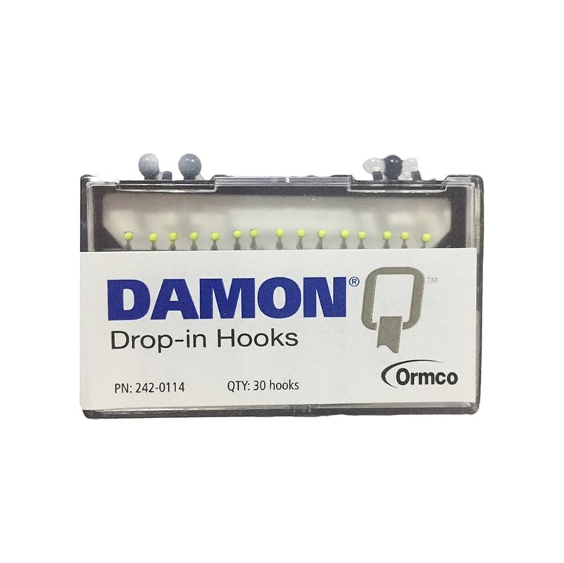 Instrument Classification Class II Ormco Damon Q Drop In Hooks U/L 5-5 30 Per Pack Manual Power Source Ormco Supplies 242-0114