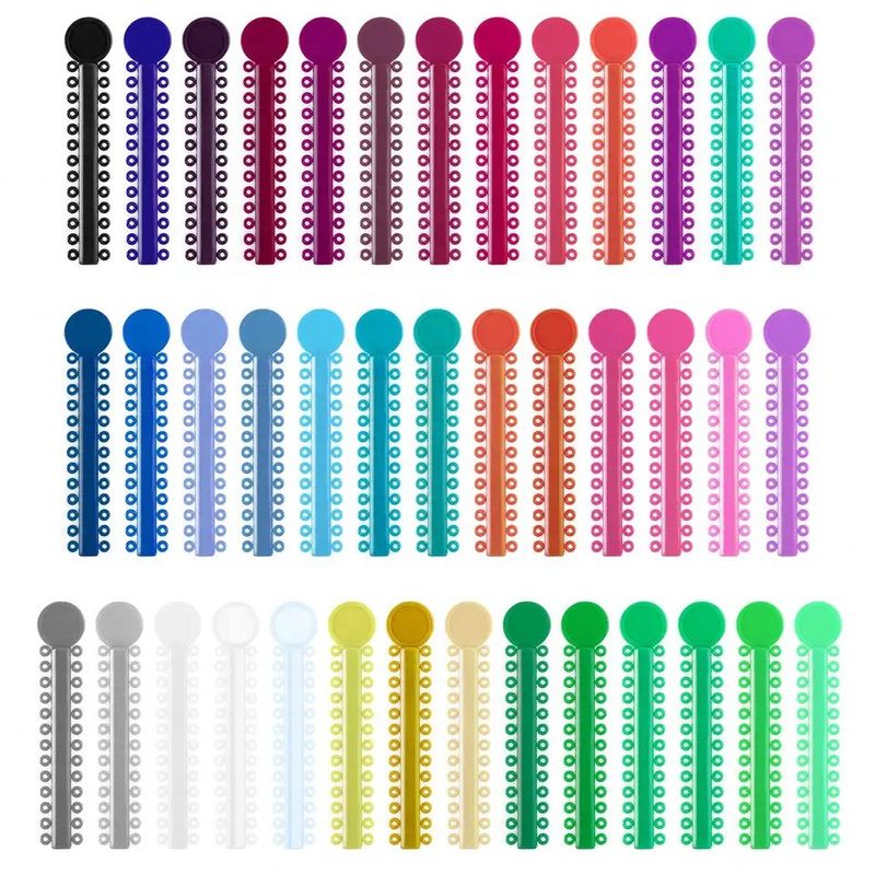 ALS Dental Medical Elastics Orthodontics Orthodontic Ligatures Ties 1040pcs/pk CERTIFICATE ISO Pack 1000pcs/pack