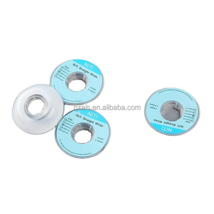 Orthodontic Materials NiTi Straight Wire 5M with Round Rectangular Archwires 0.018" Size