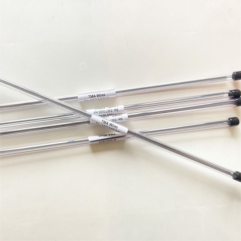 Highly Versatile TMA Cooper Straight Orthodontic Wire Niti or Stainless Steel in Round 0.016 for Dental Materials