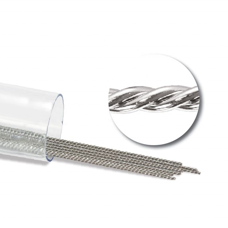 Super Elastic 0.0175" 7 Stranded Wire Twist Tie Orthodontic Twist Flex Wires with Reverse Curve and Spring Properties