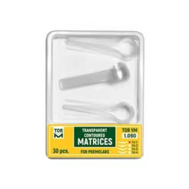 Instrument classification Class II 1.090 Dental Kit of premolar Transparent Contoured Matrices 30 pcs. TOR VM/ TOP BM