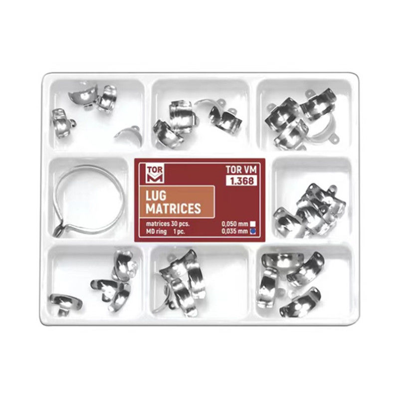 PROFESSIONAL DENTAL HOT TOR VM 1.368 Sectional Matrix Kit with MD Ring No. 1.167 Matrix Bands Set 0.05mm 30 pcs/kit TOP BM