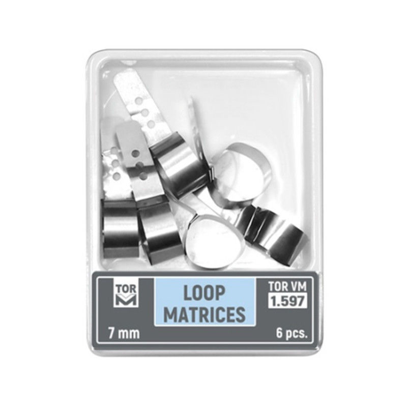 Class I Instrument Classification Dental Loop Matrices Kit 6PCS/PK 1.597 TOR VM Height 7mm with Metal Material