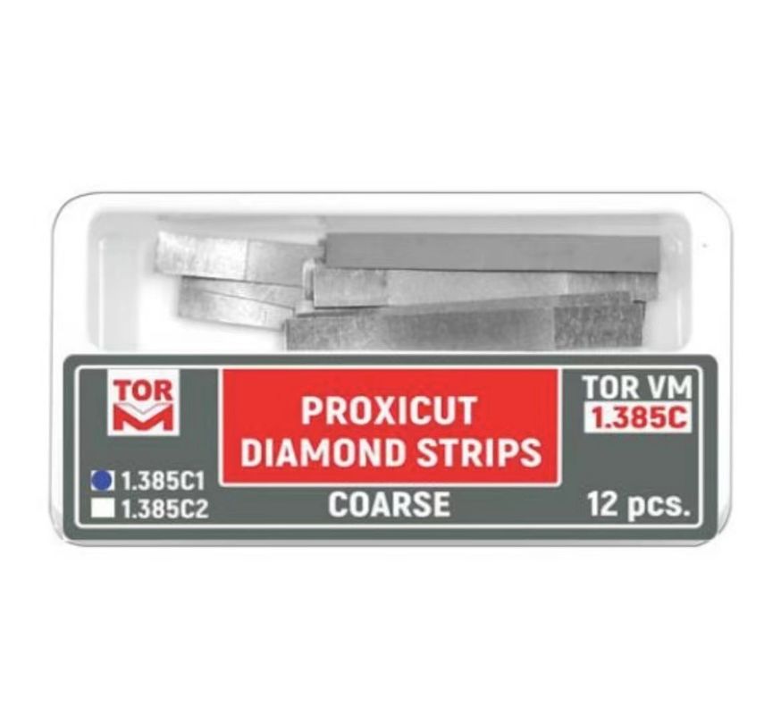 Medical Grade SS Dental Proxicut Diamond Strips 1.385C 12pcs/Do-All Proxicut System for Certification ce and Performance