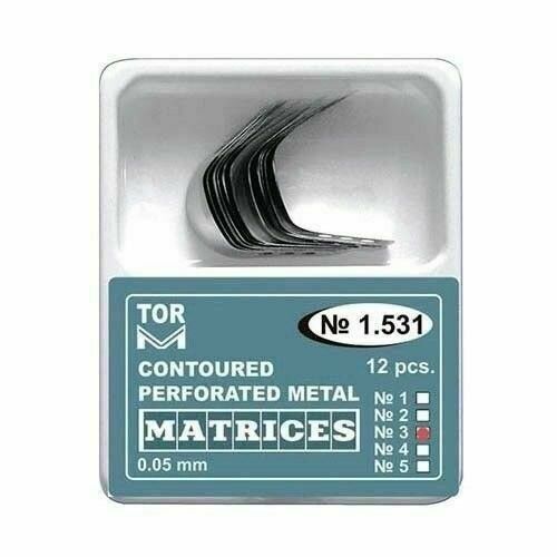 Dental Contoured Metal Perforated Matrices 1.531 12 pcs. Matrix Band for TOR VM/ TOP BM GB/T18830-2009 Safety Standard