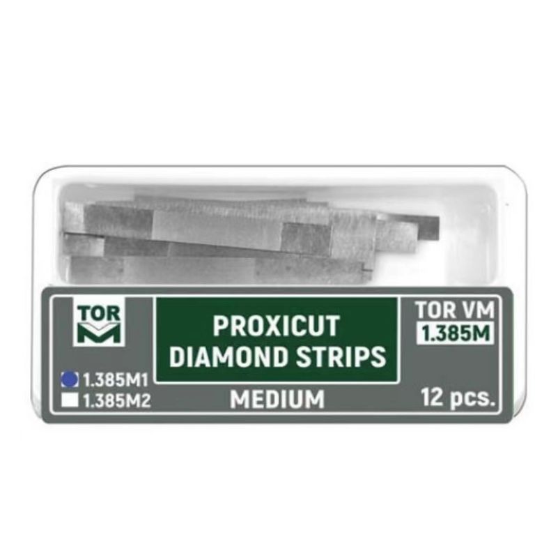 Class II Dental Proxicut Diamond Strips 1.385 12pcs/Do-All Proxicut System Imported from Russia for Dental Professionals