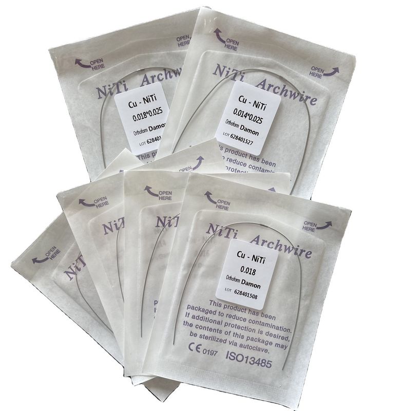 Dental Consumables Materials Orthodontic Teeth Braces Arch Wire Cu Niti round Archwire for Dentist Shelf Life 2 years