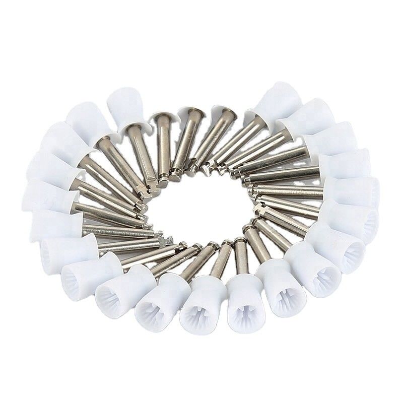 Class I Instrument Dental Lab White Polishing Cup Prophy Brush Dental 100pcs/Bag
