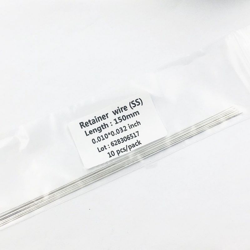 OEM Dental Orthodontic Accessory Stainless Steel Bonded Lingual Retainer Straight Wires For Orthodontic Retention