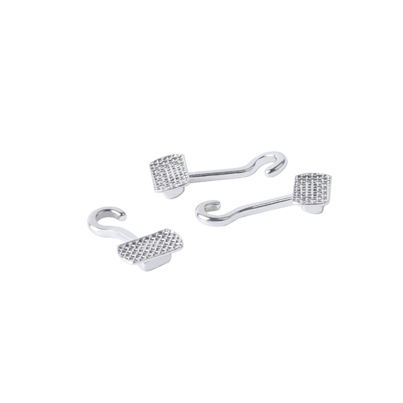 Orthodontic Sliding Crimpable Hook Rectangular Base 4.5mm 5.3mm Size 10 Pcs Per Pack
