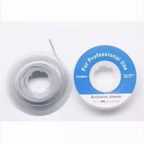 Tissue Guard Archwire Sleeve 5 Meters Clear Silver Color 0.037 Inch I.D Orthodontic Protection