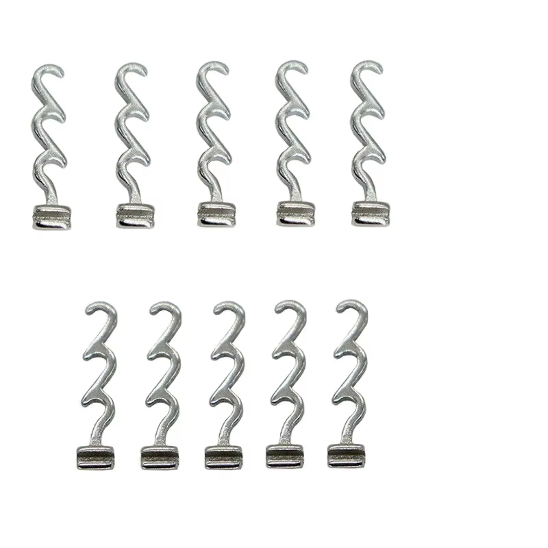 Multiple Crimpable Hook Left and Right 10 Pcs Pack for Orthodontic Archwire Fixation