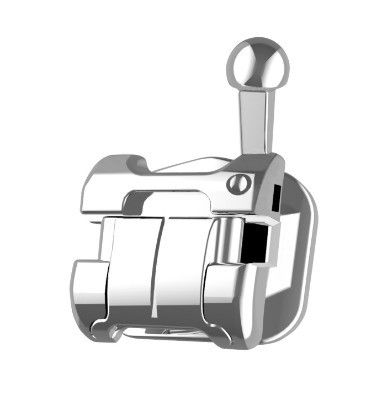 ALS Dental Ortodontik Metal Pasif Bracket Lingual Kendini Ağız tüpü ile Bağlama