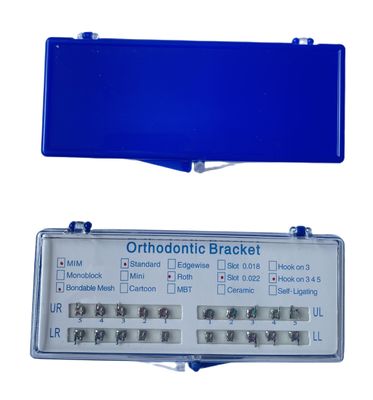 Bağlanabilir Paslanmaz Çelik Metal Ortodontik Bracket Kristal Sapphire Braces ALS Diş Tedarikleri