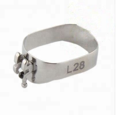 MFDS Metal Dental Preformed Molar Bands With Roth Buccal Tube Özel