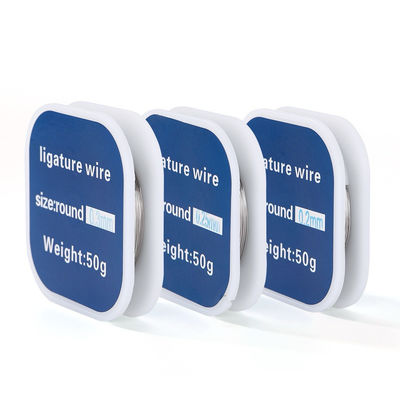 کلاس دوم دندانپزشکی جراحی ارتودنسی باند سیم 0.2mm 0.25mm 0.3mm دور فولاد ضد زنگ