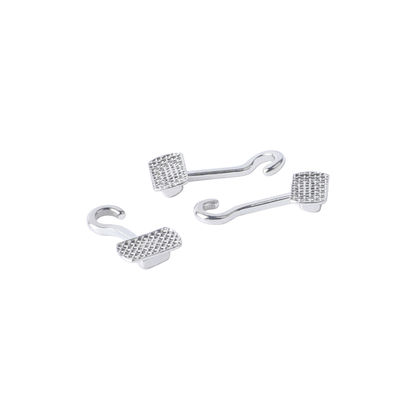 Ortodontik Kaydırılabilir Kanca Dörtgen Temel 4.5 mm 5.3 mm Boyut Paket başına 10 Pc