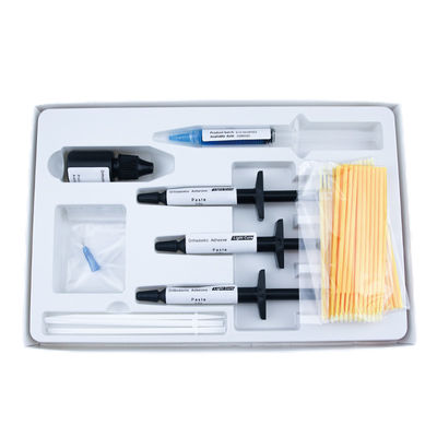 Braketler için Işıkla Sertleşen Yapıştırıcı Standart Kit Mini Kit Paketleme Macunu 3.5g 3 Şırınga Astar 10ml Asit Aşındırma 2.5ml Aksesuarlar
